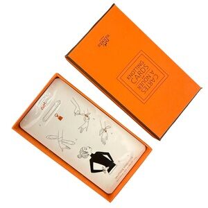 Hermes Vibrant Orange Knotting Cards
